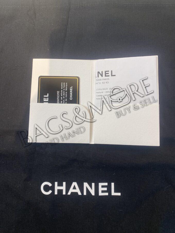 Chanel petit Shopping kleur zwart met golden hardware